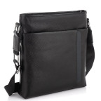 Мужская кожаная сумка через плечо черная Tiding Bag A25F-9913-3A - Фото № 100
