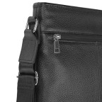 Мужская кожаная сумка через плечо черная Tiding Bag A25F-9913-3A - Фото № 101