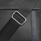 Мужская кожаная сумка через плечо черная Tiding Bag A25F-9913A - Фото № 101