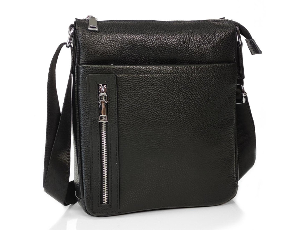 Мессенджер классический черный Tiding Bag A25F-F-17629A - Фото № 1 Мессенджер классический черный Tiding Bag A25F-F-17629A - Фото № 1