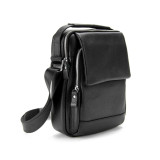 Мессенджер кожаный с ручкой Tiding Bag A25F-FL-9747A