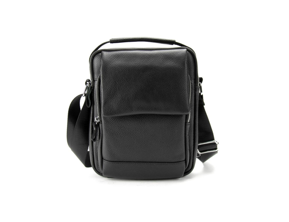 Мессенджер кожаный с ручкой Tiding Bag A25F-FL-9747A - Фото № 2