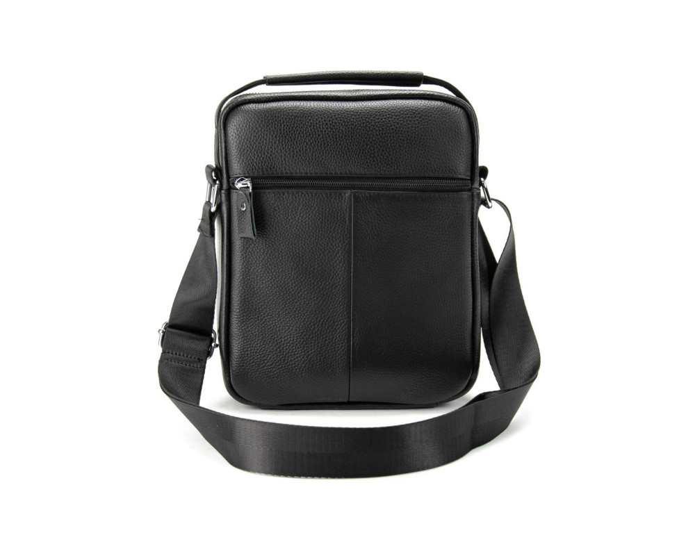 Мессенджер кожаный с ручкой Tiding Bag A25F-FL-9747A - Фото № 3