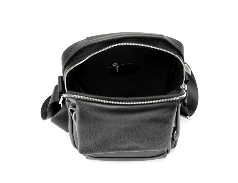 Мессенджер кожаный с ручкой Tiding Bag A25F-FL-9747A - Фото № 4