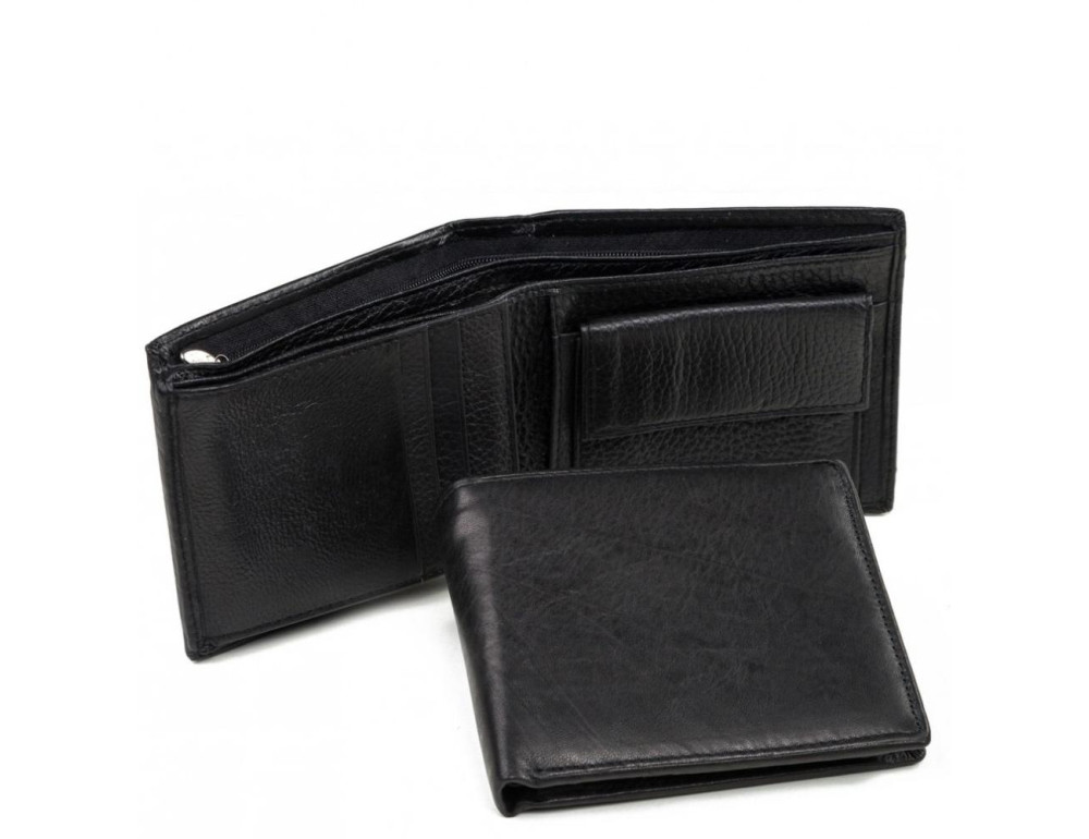 Портмоне черное Tiding Bag A7-259-1A - Фото № 4