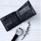 Портмоне черное Tiding Bag A7-259-1A - Фото № 104