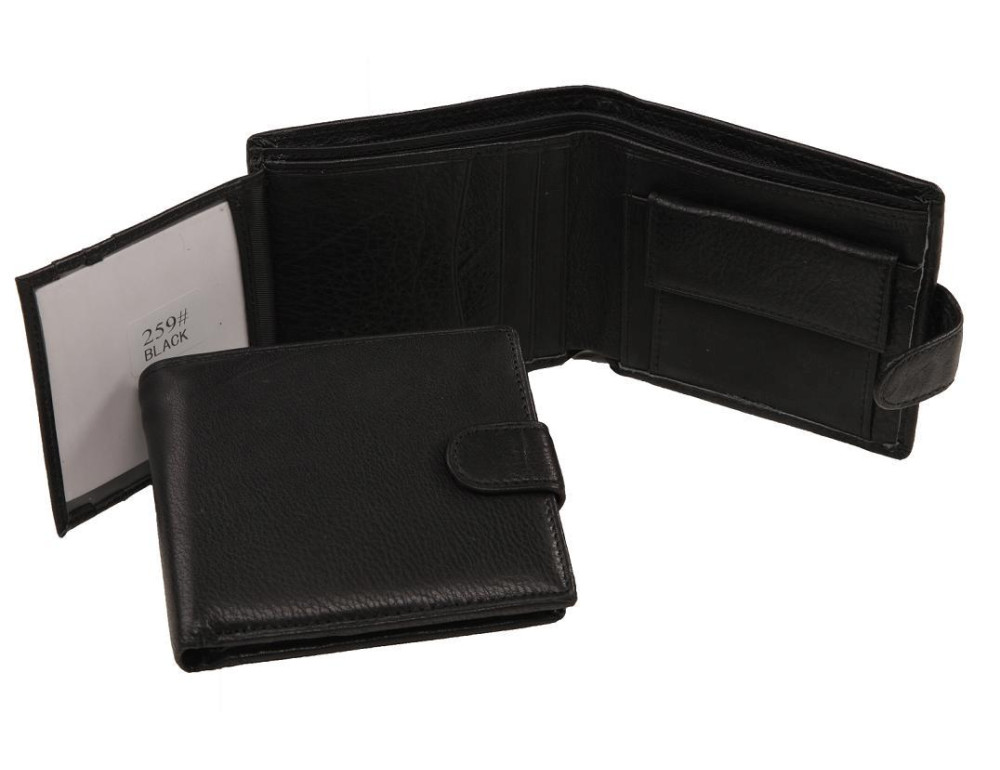 Портмоне мужское черное Tiding Bag A7-259A - Фото № 3