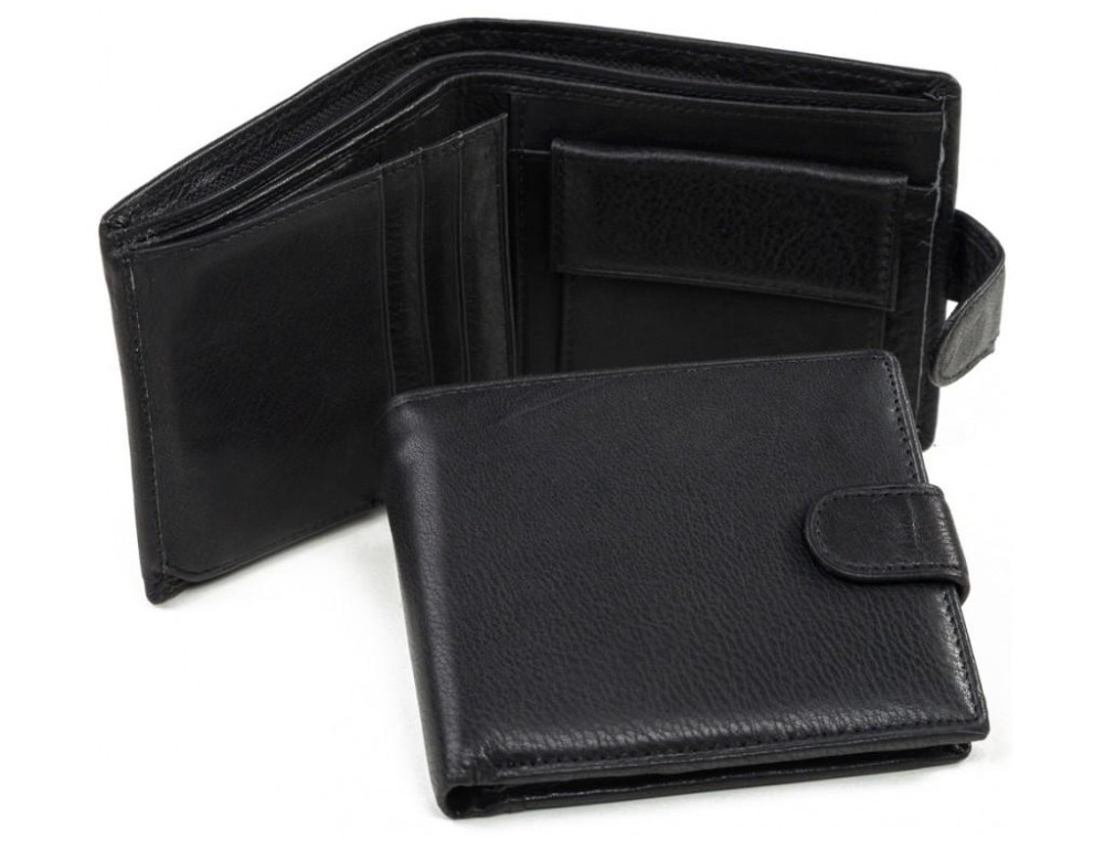 Портмоне мужское черное Tiding Bag A7-259A - Фото № 4