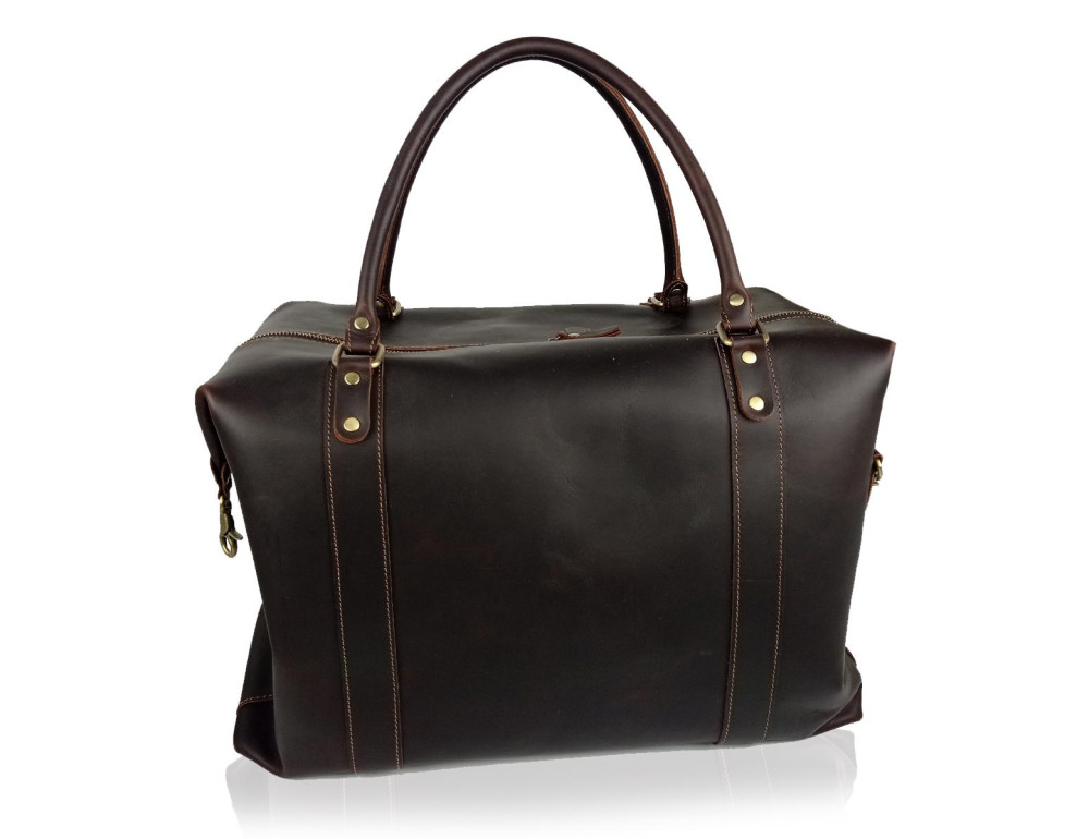 Сумка дорожная из матовой винтажной кожи Tiding Bag B2-001R - Фото № 1 Сумка дорожная из матовой винтажной кожи Tiding Bag B2-001R - Фото № 1
