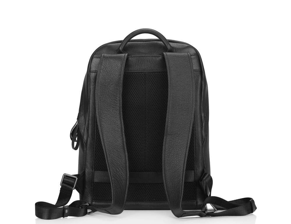 Рюкзак шкіряний чорний Tiding Bag B3-1663A-11NM - Фотографія № 4