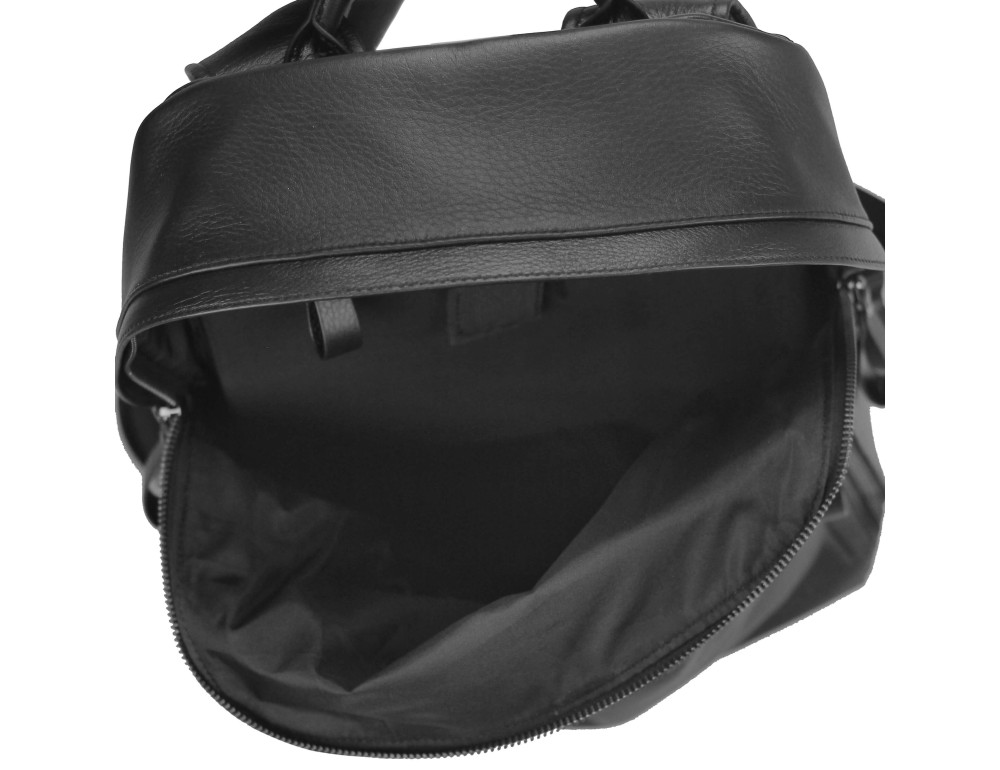 Рюкзак шкіряний чорний Tiding Bag B3-1663A-11NM - Фотографія № 6