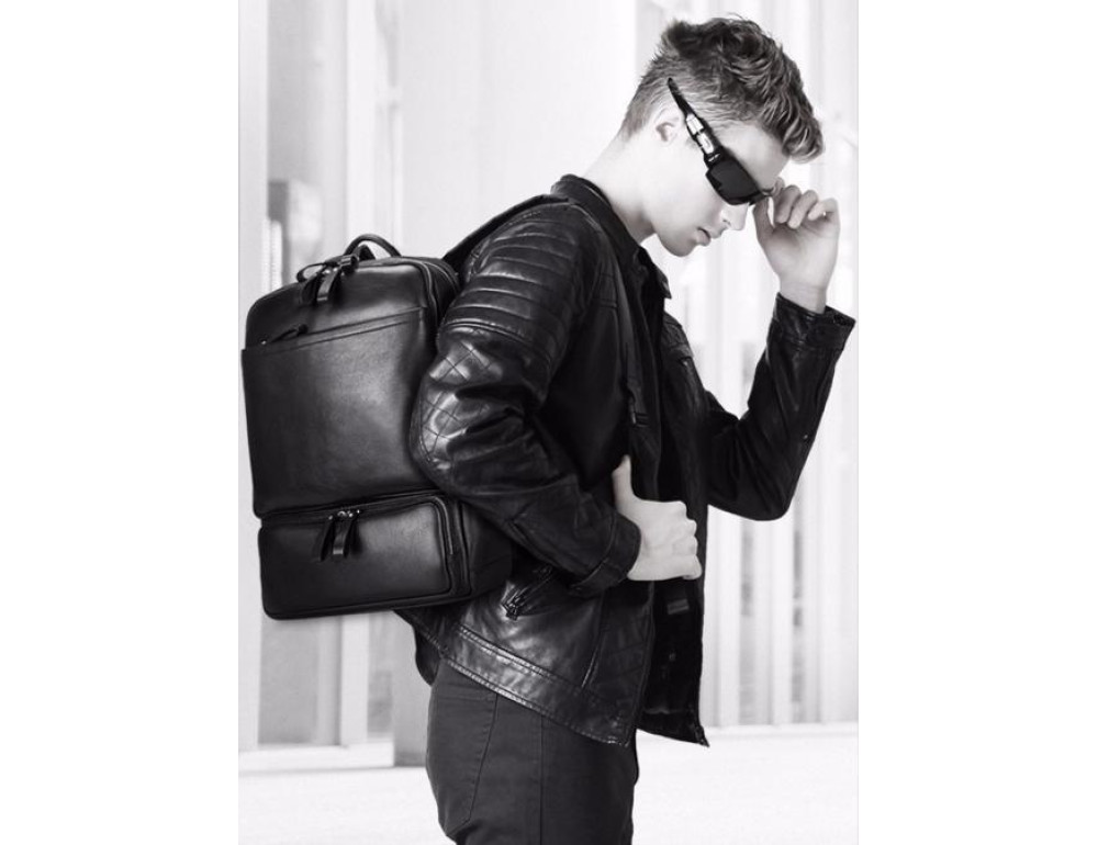 Рюкзак мужской черный Tiding Bag B3-1697A - Фото № 9