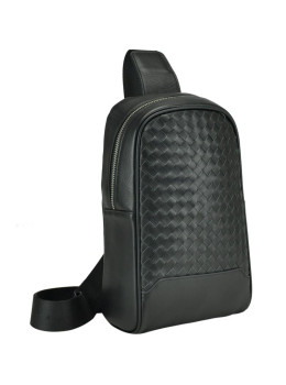Сумка-слінг чоловіча з плетінням Tiding Bag B3-1700A