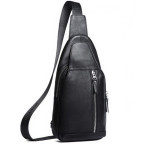 Мужская сумка-слинг через плечо кожаная Tiding Bag B3-1701A - Фото № 100