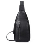 Мужская сумка-слинг через плечо кожаная Tiding Bag B3-1701A - Фото № 103