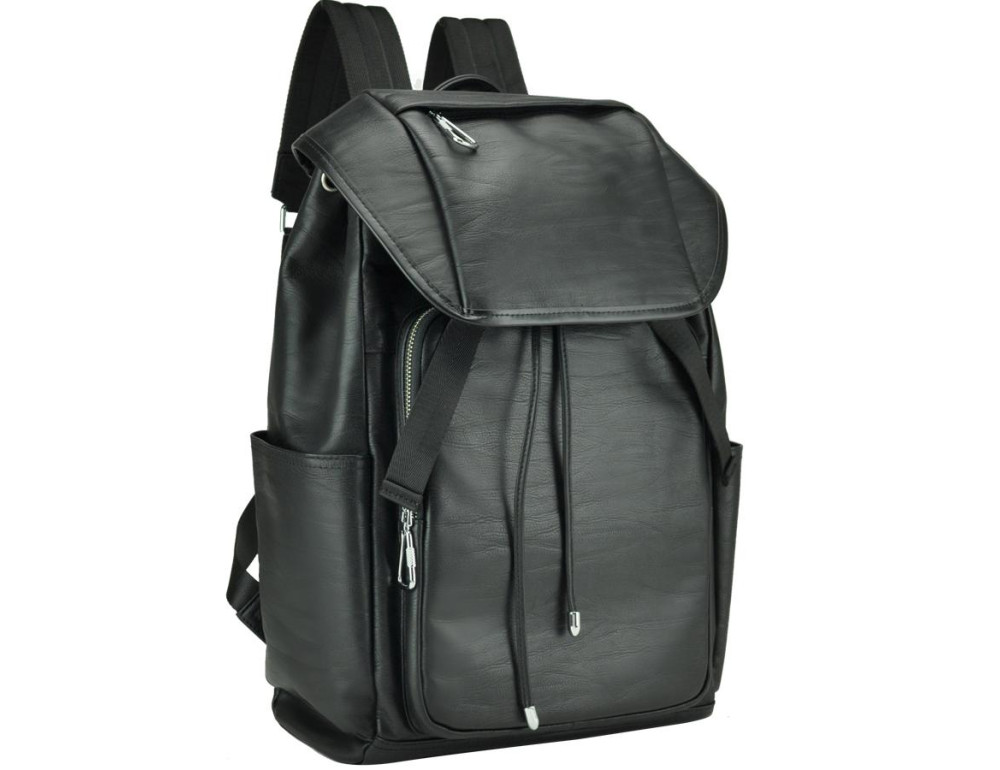 Рюкзак мужской кожаный черный Tiding Bag B3-174A - Фото № 1 Рюкзак мужской кожаный черный Tiding Bag B3-174A - Фото № 1