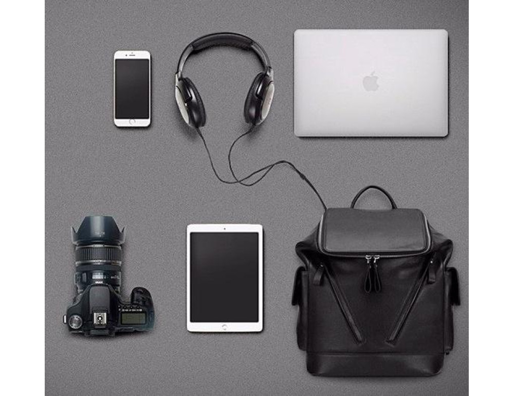 Рюкзак шкіряний Tiding Bag B3-1765A - Фотографія № 2