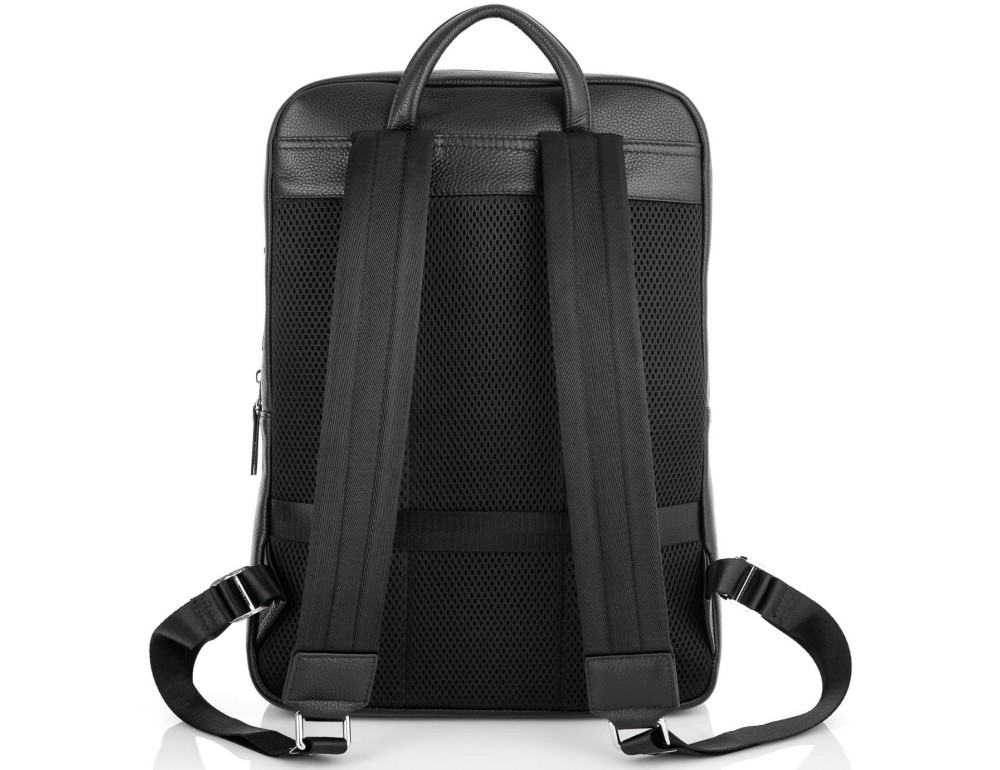 Шкіряний чоловічий рюкзак чорний Tiding Bag B3-185A - Фотографія № 5