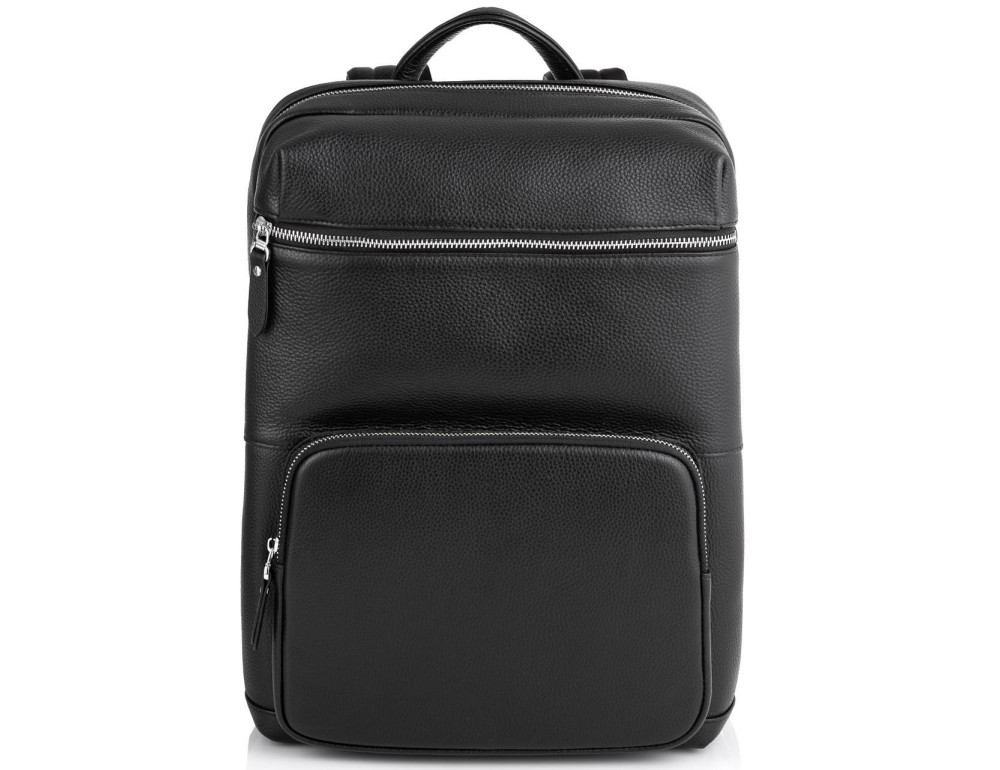 Шкіряний чоловічий рюкзак чорний Tiding Bag B3-185A - Фотографія № 6