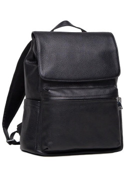 Чоловічий чорний шкіряний рюкзак Tiding Bag B3-2015-14A