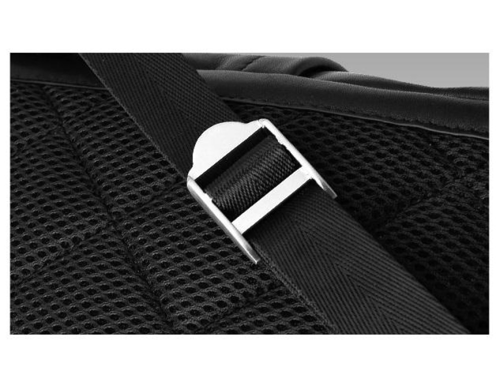 Чоловічий чорний шкіряний рюкзак Tiding Bag B3-2015-14A - Фотографія № 2