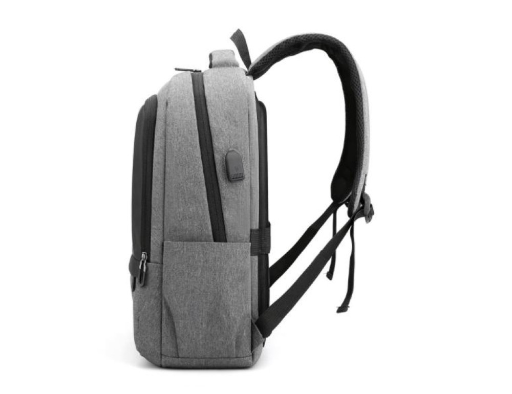 Сірий рюкзак для ноутбука Tiding Bag BPT01-CV-0122G - Фотографія № 3