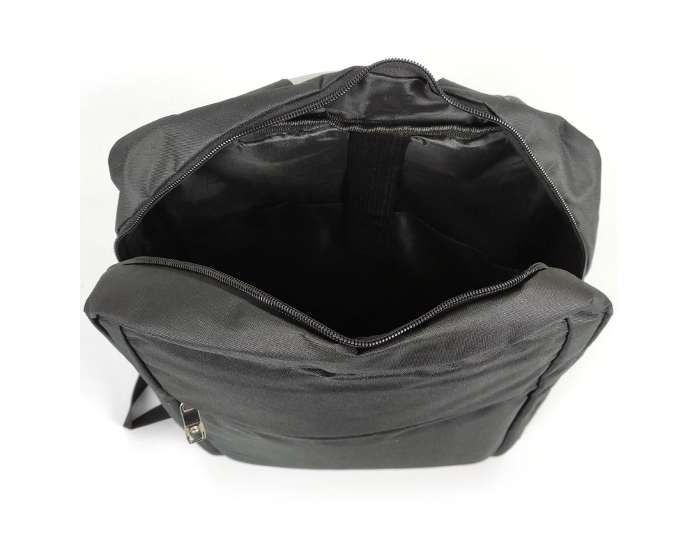 Текстильный черный мужской рюкзак для ноутбука Tiding Bag BPT01-CV-086A - Фото № 2
