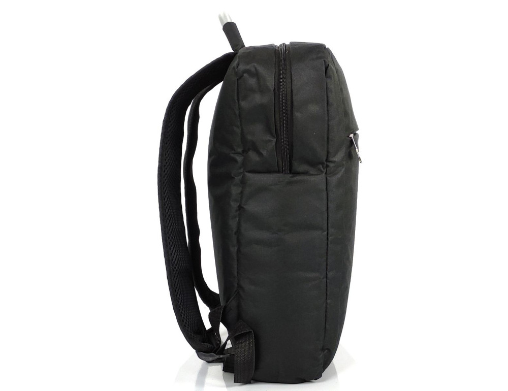 Текстильный черный мужской рюкзак для ноутбука Tiding Bag BPT01-CV-086A - Фото № 5