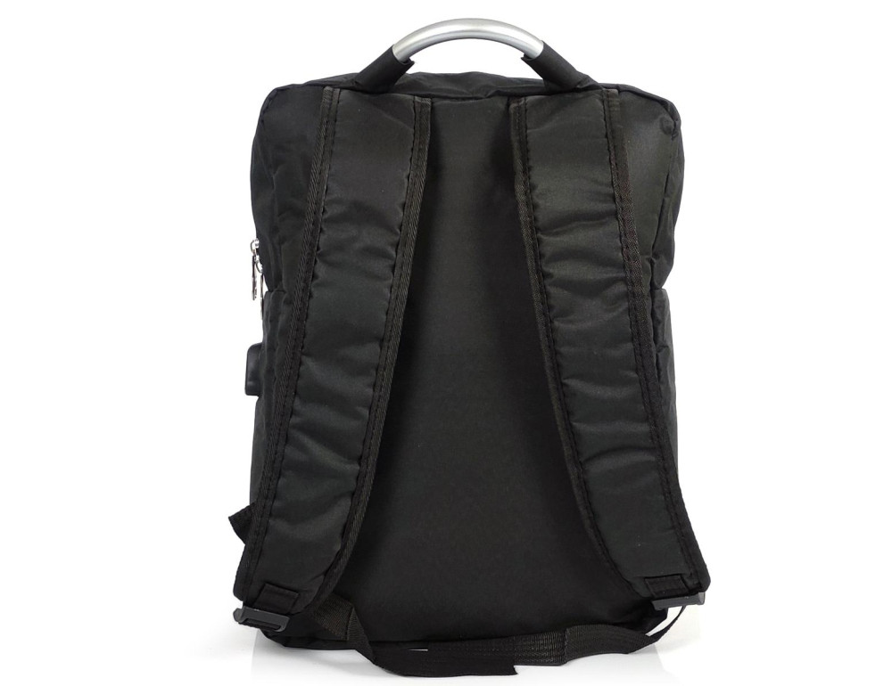 Текстильный черный мужской рюкзак для ноутбука Tiding Bag BPT01-CV-086A - Фото № 6
