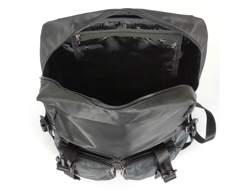 Черный большой рюкзак Tiding Bag BPT01-CV-174254-1A с клапаном - Фото № 3