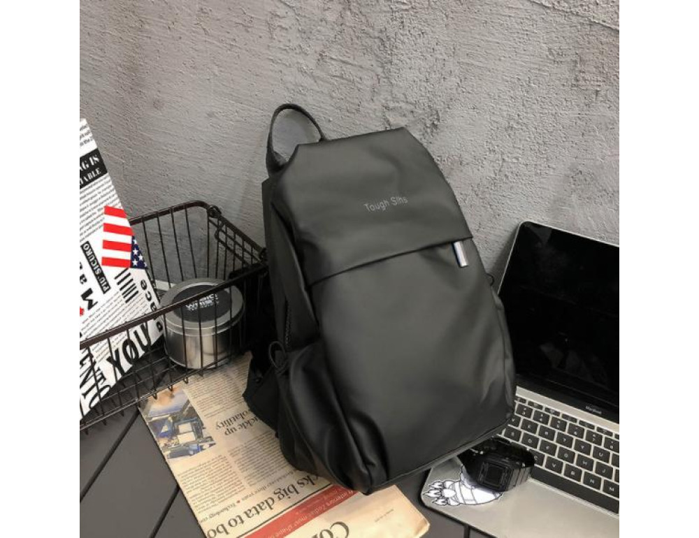 Черный рюкзак-слинг мягкий Tiding Bag BPT01-CV-3395A - Фото № 4