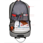Текстильный большой серый мужской рюкзак для ноутбука Tiding Bag BPT01-CV-9006G - Фото № 103 Текстильный большой серый мужской рюкзак для ноутбука Tiding Bag BPT01-CV-9006G - Фото № 103