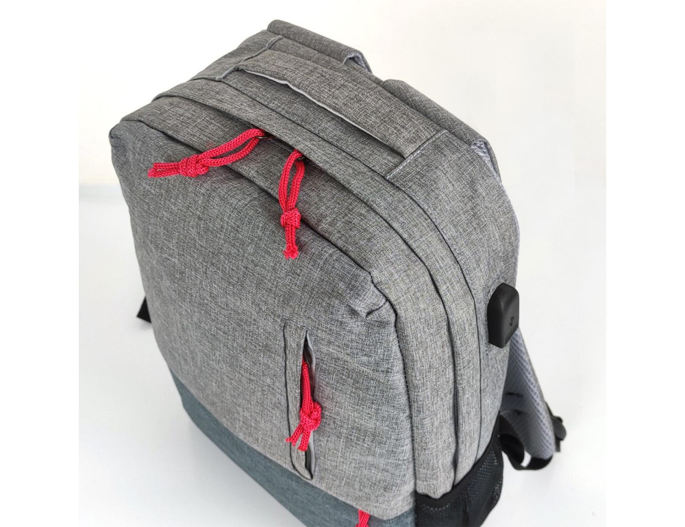 Рюкзак для ноутбука Tiding Bag BPT01-CV-964G сірого кольору - Фотографія № 3