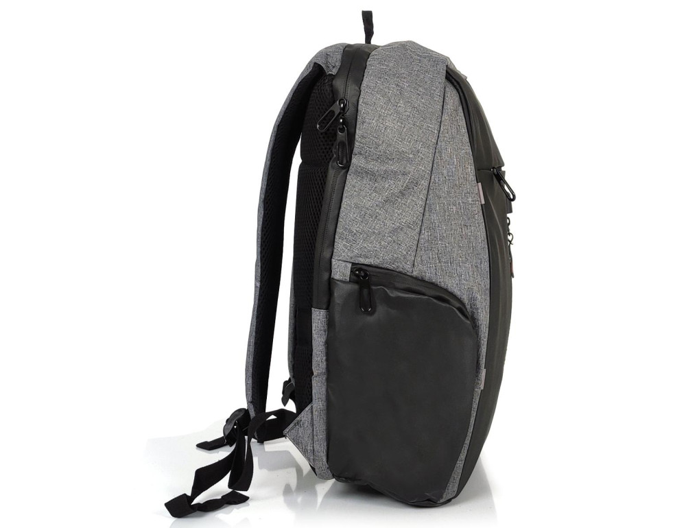 Cерый мужской рюкзак для ноутбука Tiding Bag BPT01-CV-RW1322G - Фото № 4