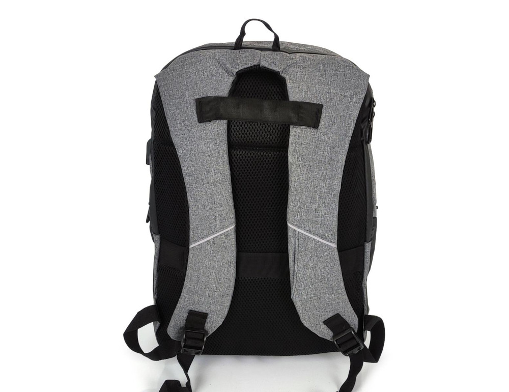 Cерый мужской рюкзак для ноутбука Tiding Bag BPT01-CV-RW1322G - Фото № 6