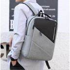 Серый мужской рюкзак для ноутбука с черной вставкой Tiding Bag BPT01-CV-ZQ2020G - Фото № 102 Серый мужской рюкзак для ноутбука с черной вставкой Tiding Bag BPT01-CV-ZQ2020G - Фото № 102