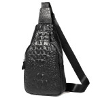 Сумка-слинг черная с тиснением под рептилию Tiding Bag CR-A25F-1943A - Фото № 100 Сумка-слинг черная с тиснением под рептилию Tiding Bag CR-A25F-1943A - Фото № 100