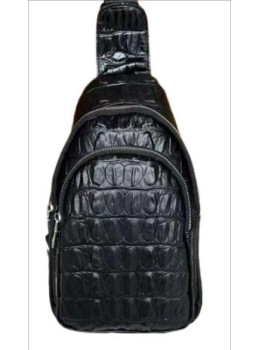 Чоловічий слінг із тисненням крокодил Tiding Bag CR-A25F-2305A