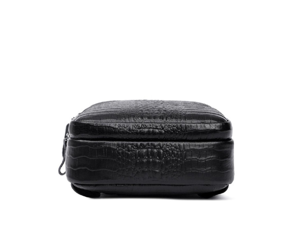 Сумка на одну шлейку с тиснением рептилии Tiding Bag CR-A25F-5015A - Фото № 4