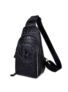 Шкіряна сумка з тисненням під рептилію Tiding Bag CR-A25F-5067A