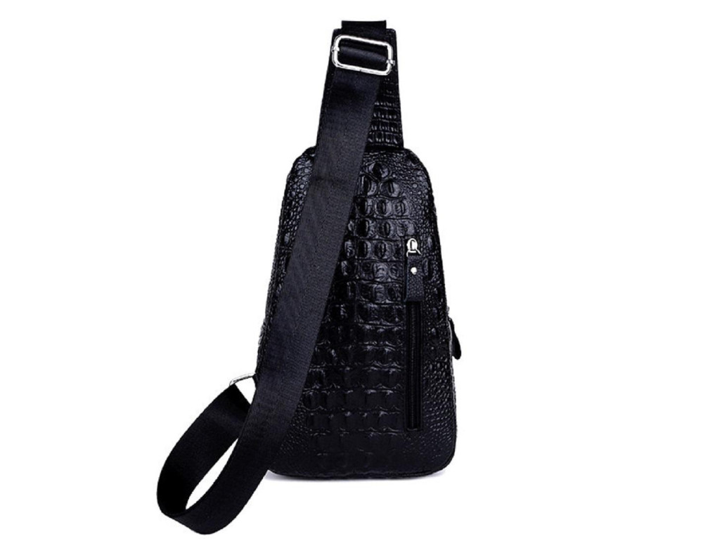 Кожаная сумка с тиснением под рептилию Tiding Bag CR-A25F-5067A - Фото № 2