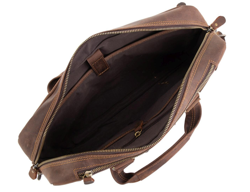 Сумка для ноутбука в винтажном стиле мужская Tiding Bag D4-001R - Фото № 3