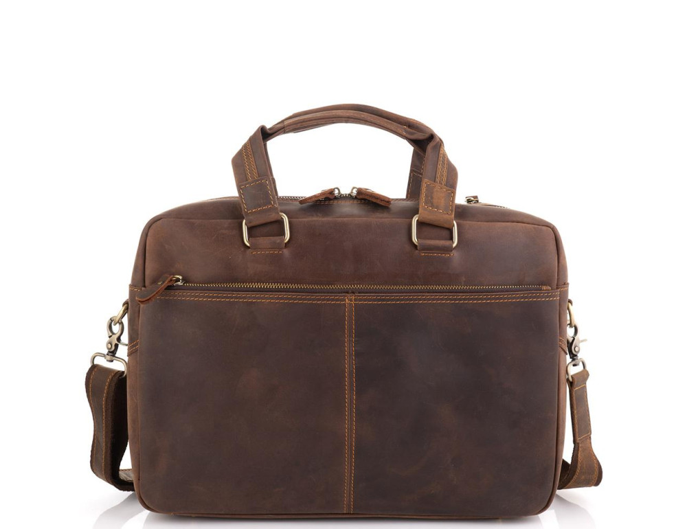 Сумка для ноутбука в винтажном стиле мужская Tiding Bag D4-001R - Фото № 6
