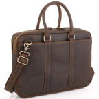 Винтажная коричневая сумка для ноутбука Tiding Bag D4-023R - Фото № 100