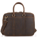 Винтажная коричневая сумка для ноутбука Tiding Bag D4-023R - Фото № 102