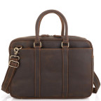 Винтажная коричневая сумка для ноутбука Tiding Bag D4-023R - Фото № 105