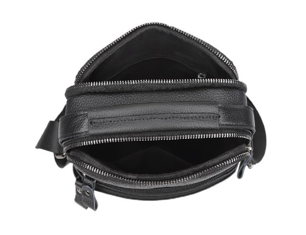 Шкіряний месенджер на два відділи Tiding Bag FL-A25F-2218A - Фотографія № 11