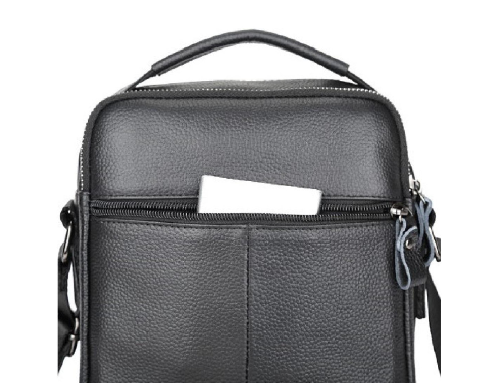 Шкіряний месенджер на два відділи Tiding Bag FL-A25F-2218A - Фотографія № 4