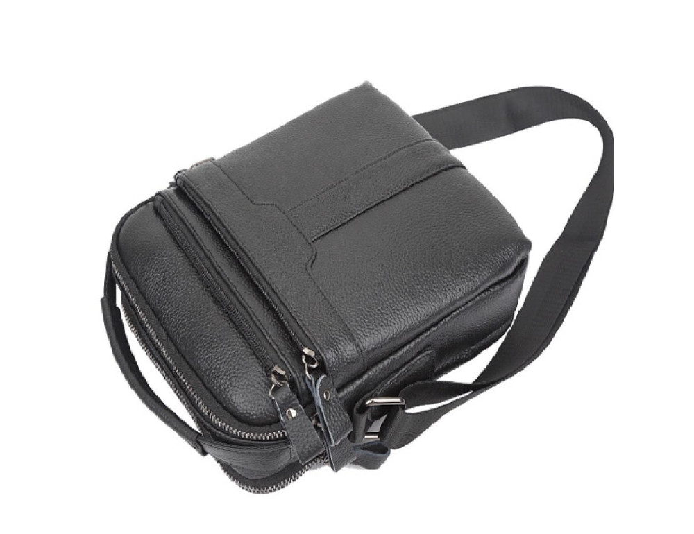 Шкіряний месенджер на два відділи Tiding Bag FL-A25F-2218A - Фотографія № 7