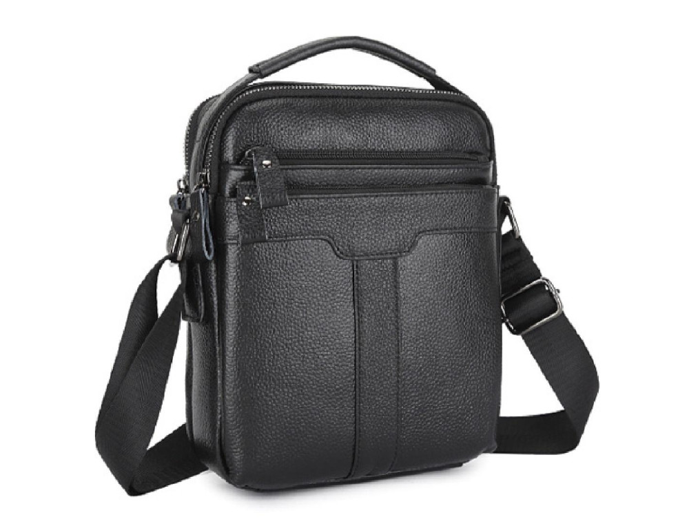 Шкіряний месенджер на два відділи Tiding Bag FL-A25F-2218A - Фотографія № 9